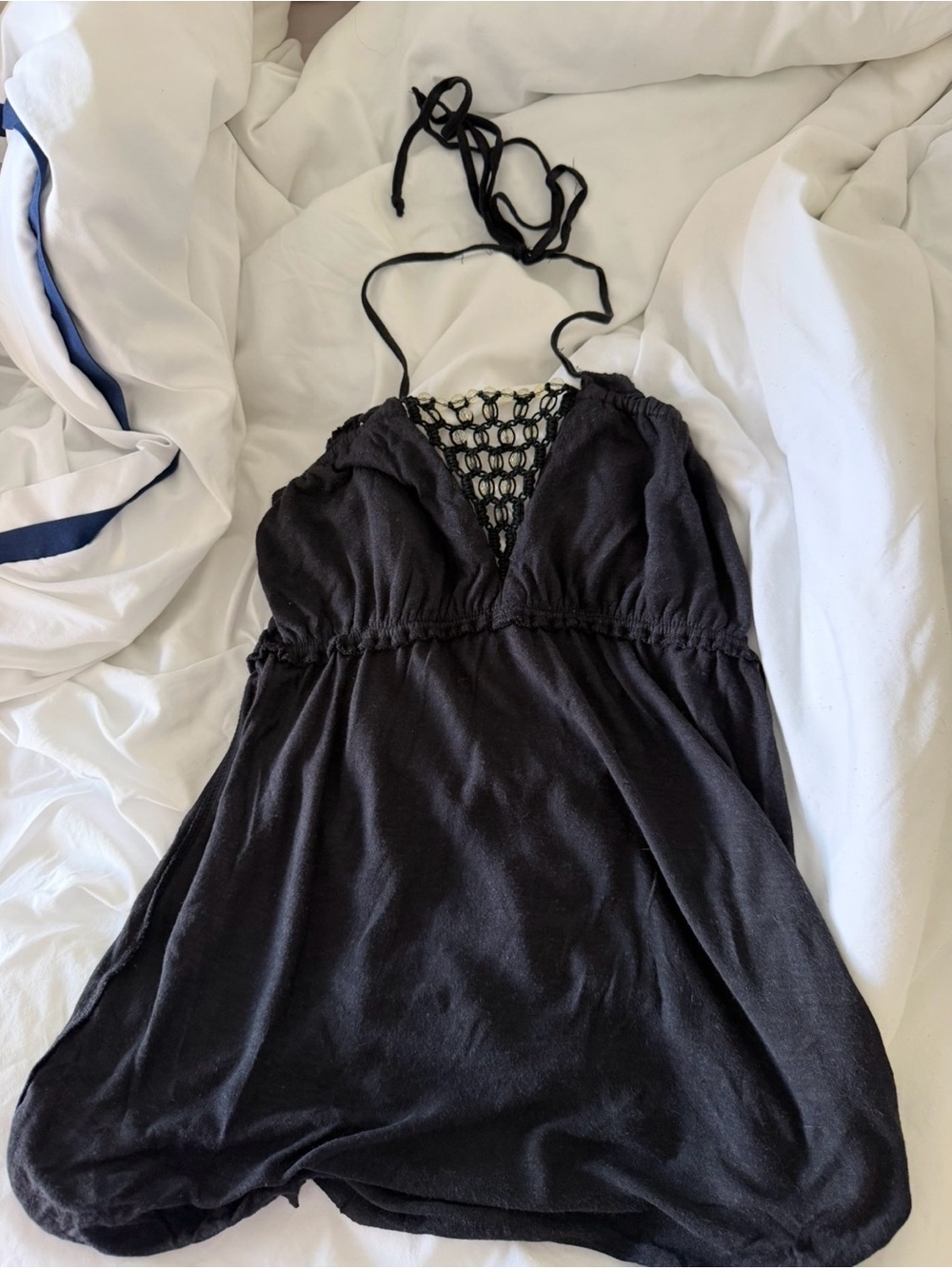 Free People Black Halter Top